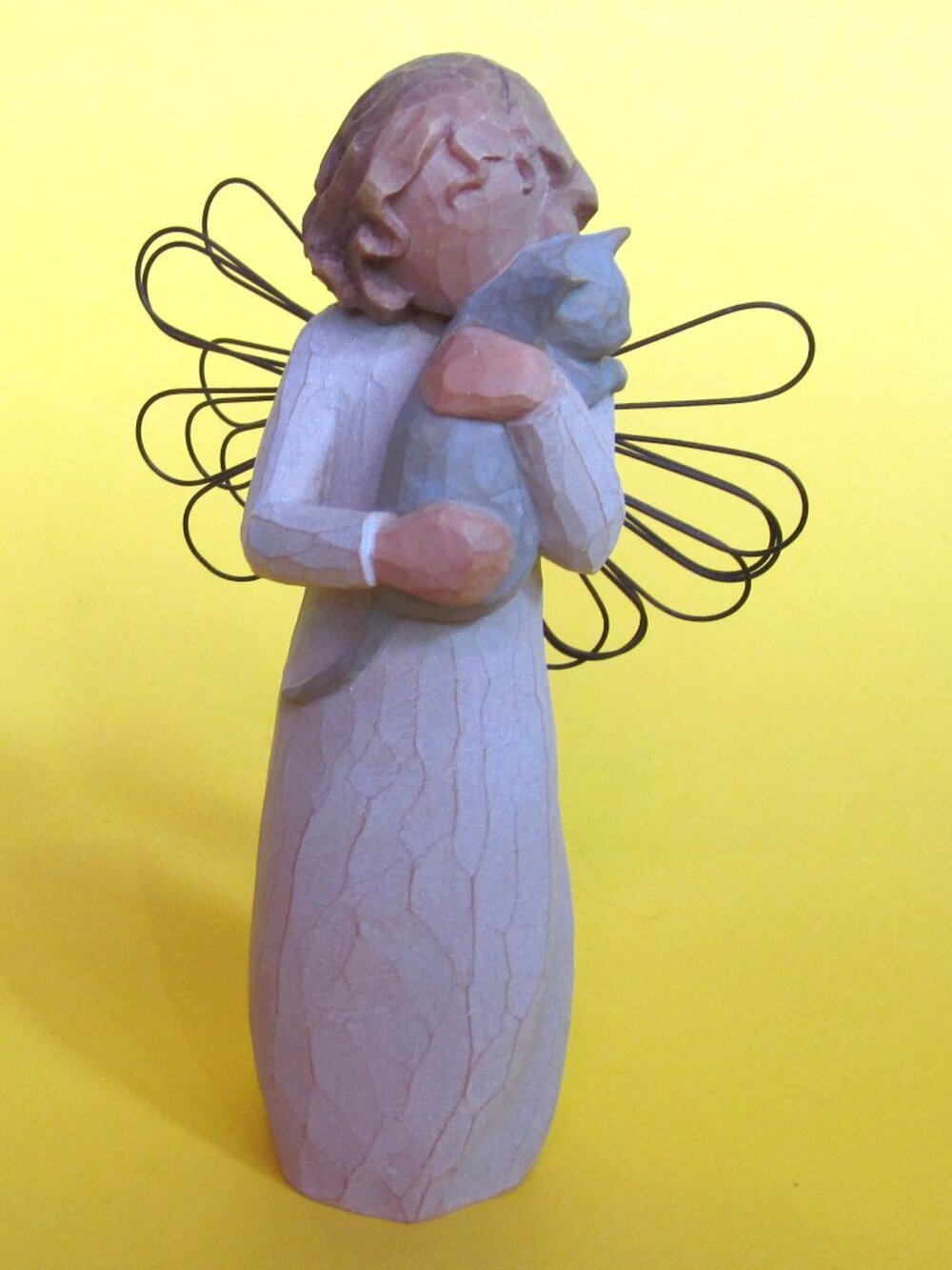 Willow Tree With Affection Angel Girl with a Cat Figurine 2003